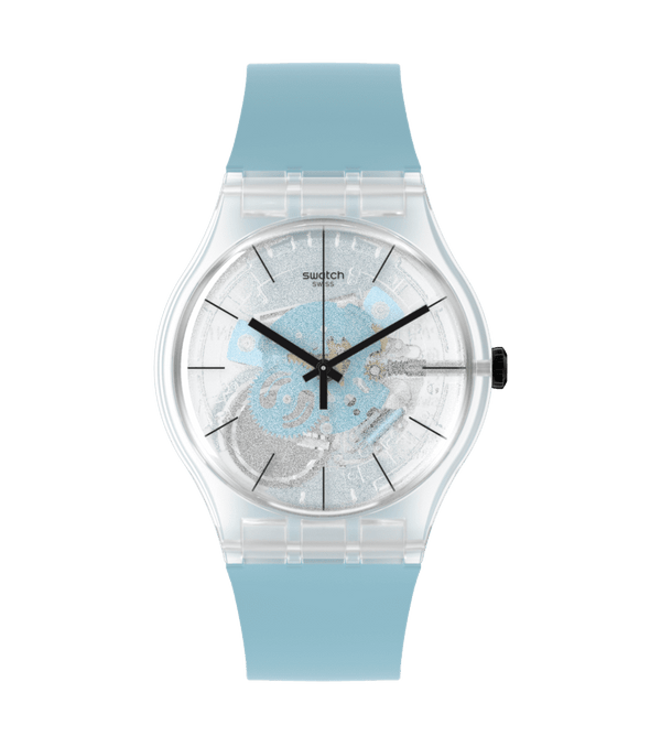 SO29K105 Swatch Blue Daze de dama correa de resina
