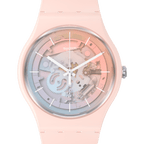 SO32P103-5300 Reloj Swatch Fleetingly Pink Pay! unisex pulsera de resina