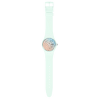 SO32S101 Reloj Swatch Fleetingly Iceblue Unisex de correa de caucho