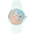 SO32S101 Reloj Swatch Fleetingly Iceblue Unisex de correa de caucho