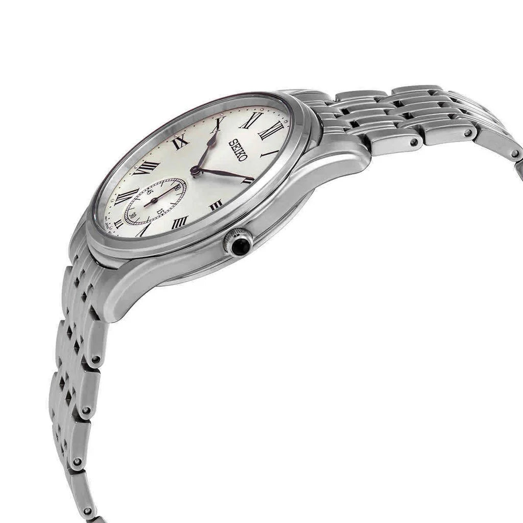 SRK047P1 Reloj Seiko Essentials Hombre Acero Esfera Blanca