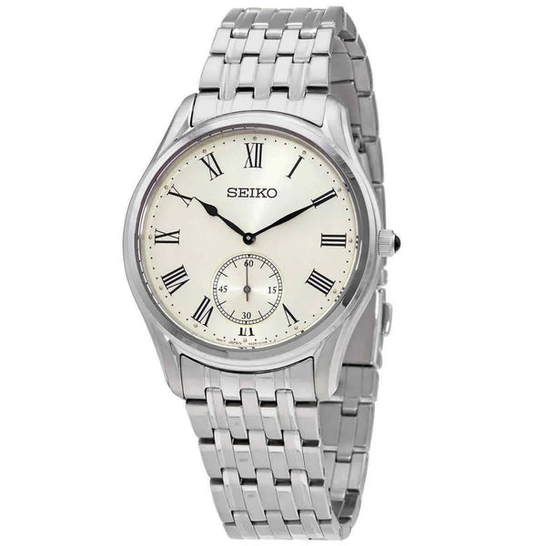 SRK047P1 Reloj Seiko Essentials Hombre Acero Esfera Blanca