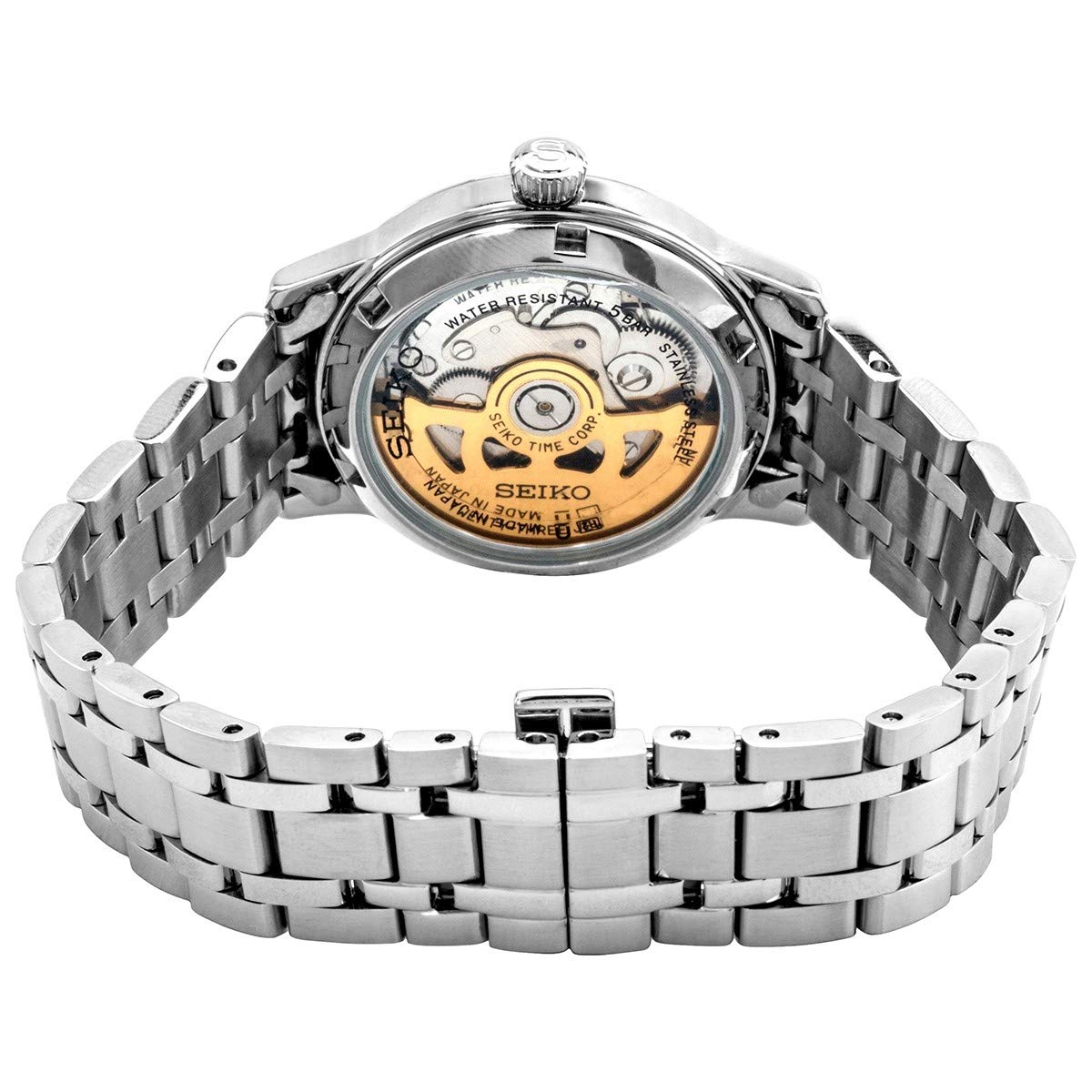 SRP839J1 Reloj Seiko Presage de mujer correa de metal - Acero Inoxidable Plateado