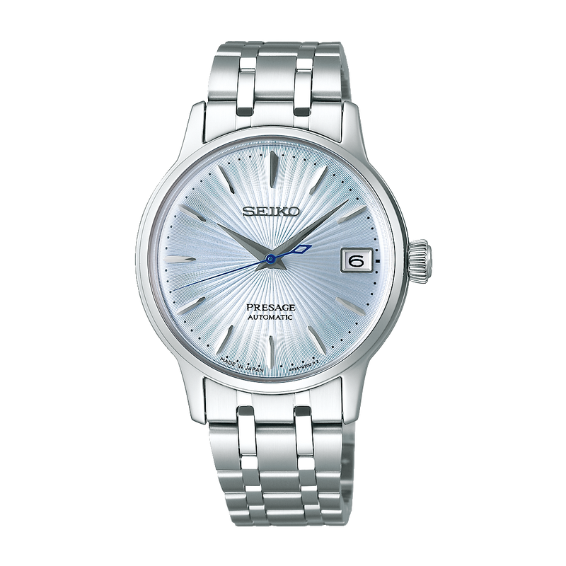 SRP841J1 Reloj Seiko Presage de señorita pulsera de metal plateado