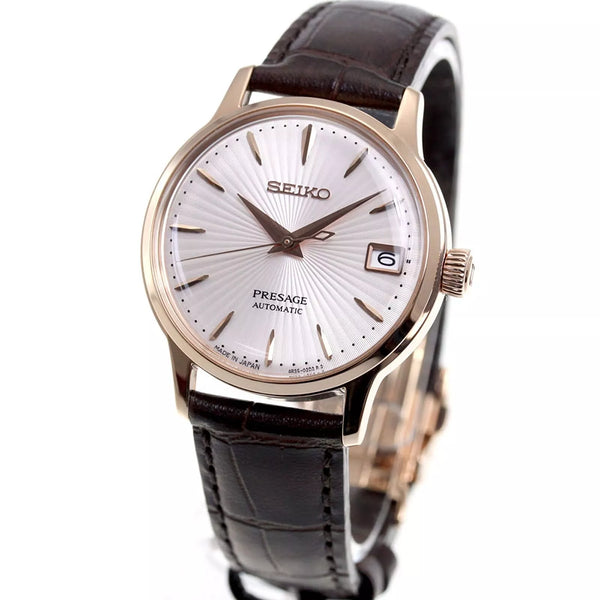 SRP852J1 Reloj Seiko Presage de dama pulsera de cuero