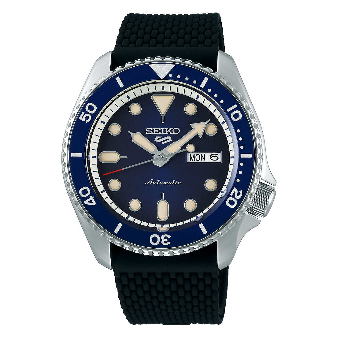 SRPD71K2 Reloj Seiko 5 Sports de caballero pulsera de silicona 43 mm