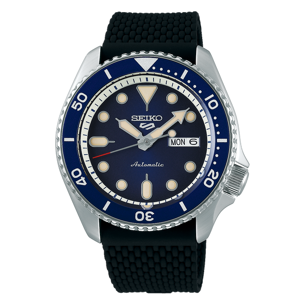 SRPD71K2 Reloj Seiko 5 Sports de caballero pulsera de silicona 43 mm