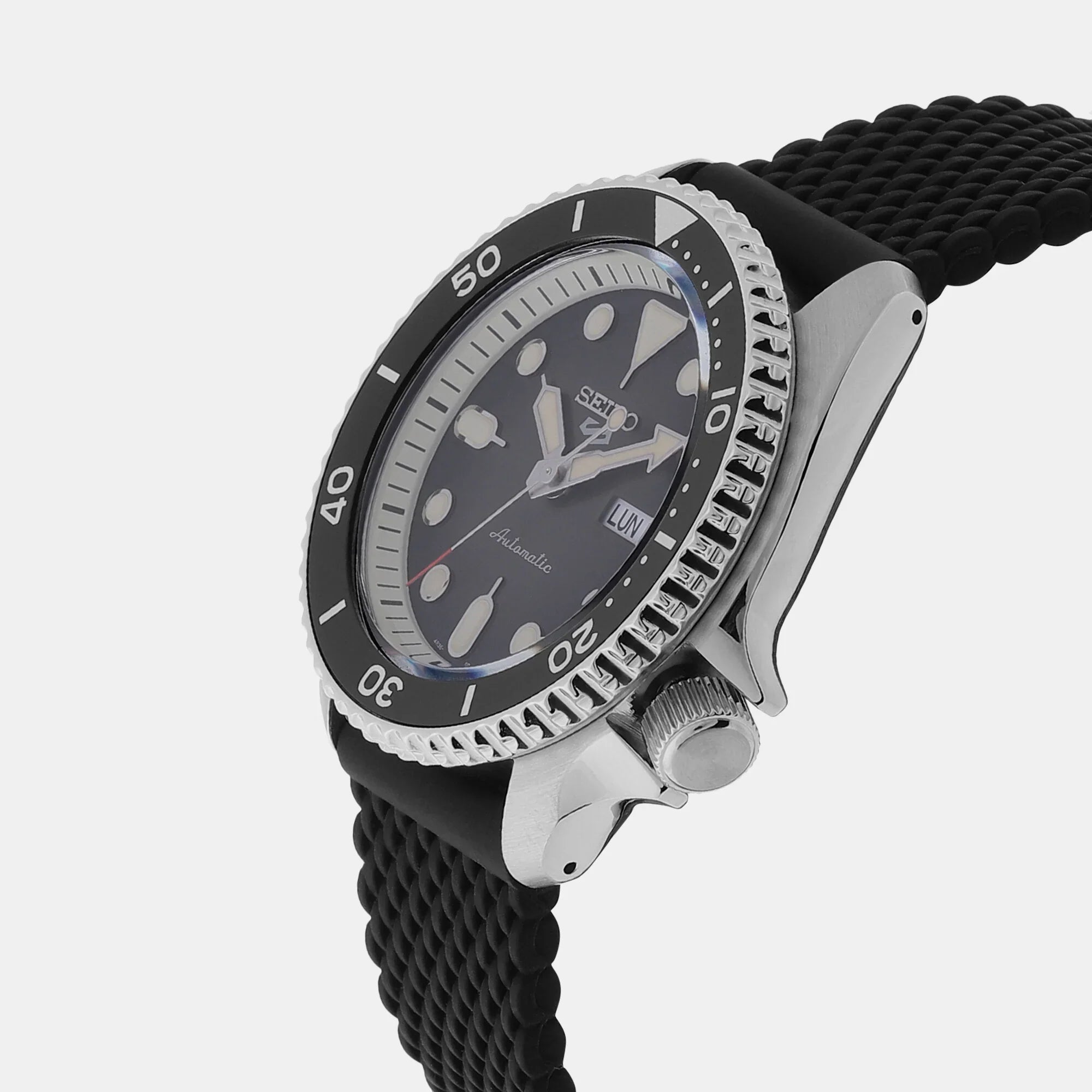 SRPD73K2 Seiko Serie 5 de caballero pulsera de caucho