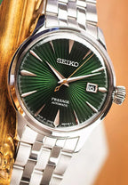 SRPE15J1 Reloj Seiko Presage Cocktail Mockingbird de hombre pulsera de metal - Acero Inoxidable Plateado