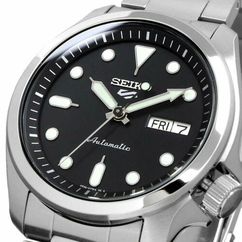 SRPE55K1-5 Reloj Seiko Serie 5 Hombre Acero Inoxidable Negro