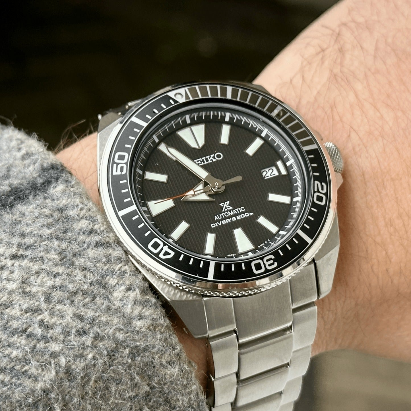 SRPF03K1 Reloj Seiko Prospex de hombre correa de metal - Acero Inoxidable Plateado