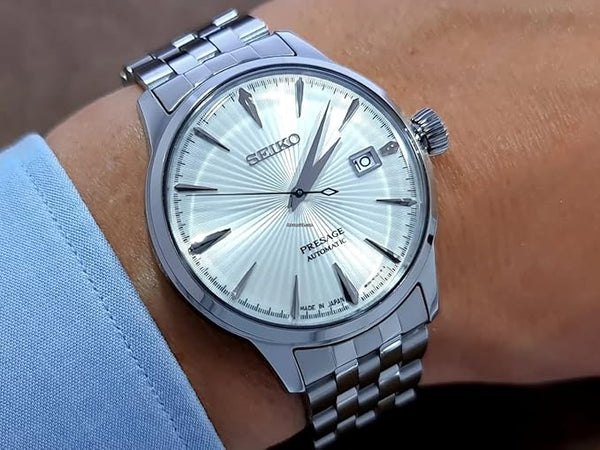 SRPG23J1 Reloj Seiko Presage de hombre pulsera de metal - Acero Inoxidable Plateado