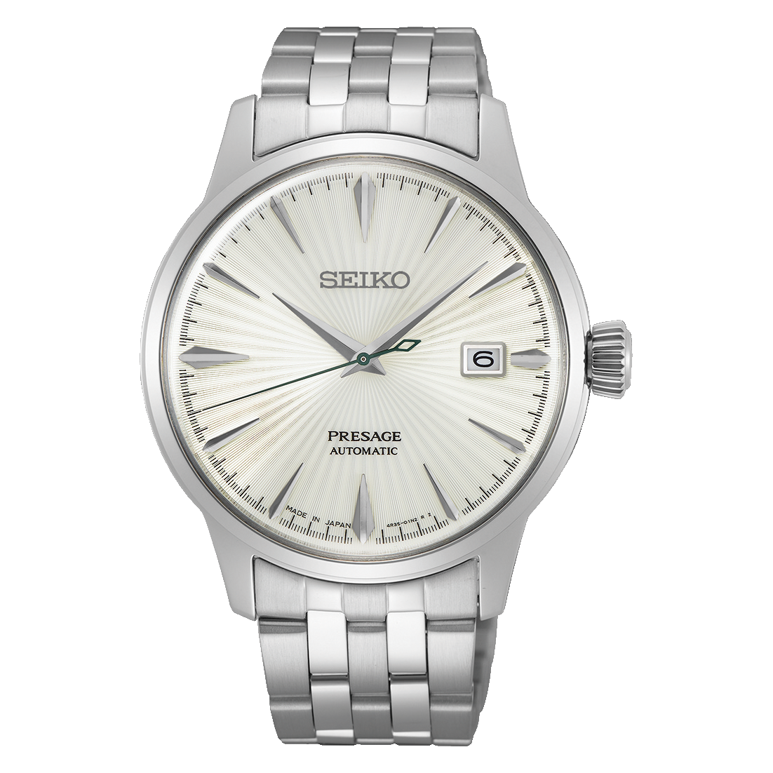 SRPG23J1 Reloj Seiko Presage de hombre pulsera de metal - Acero Inoxidable Plateado