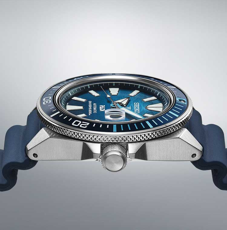 SRPJ93K1 Reloj Seiko Prospex King Samurai de hombre banda de goma - Resina Azul
