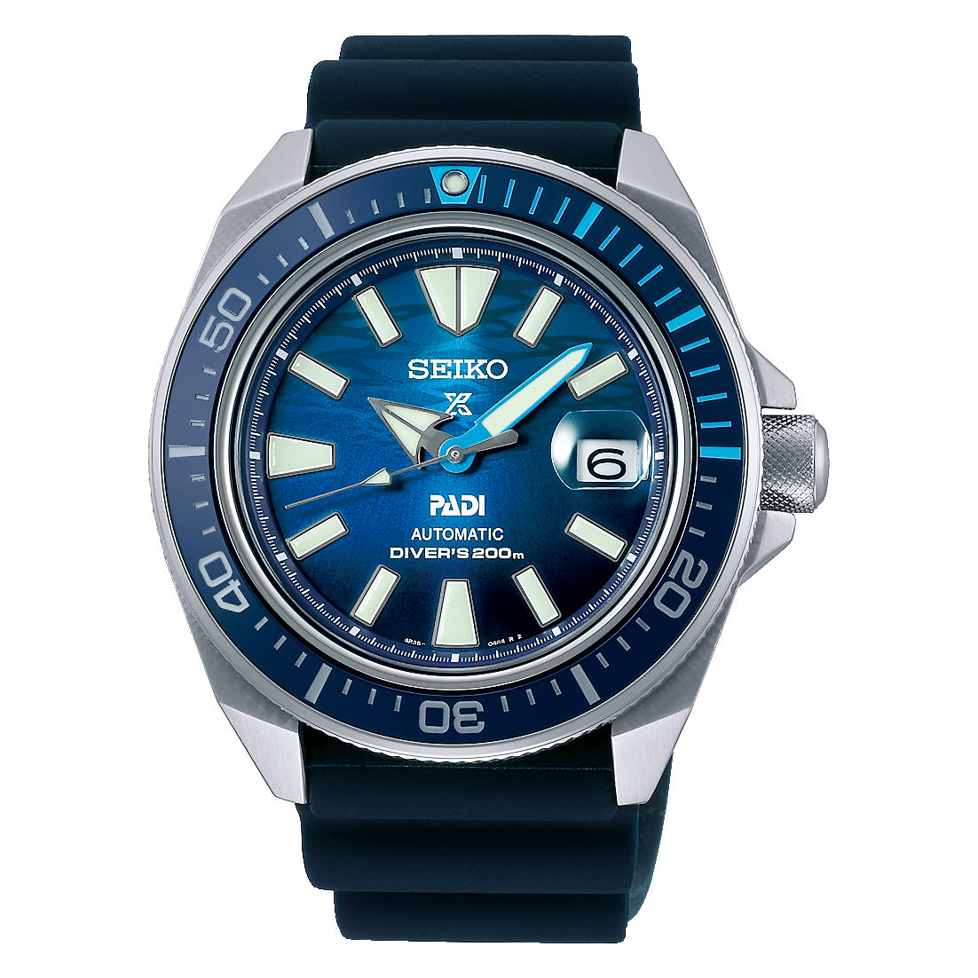 SRPJ93K1 Reloj Seiko Prospex King Samurai de hombre banda de goma - Resina Azul