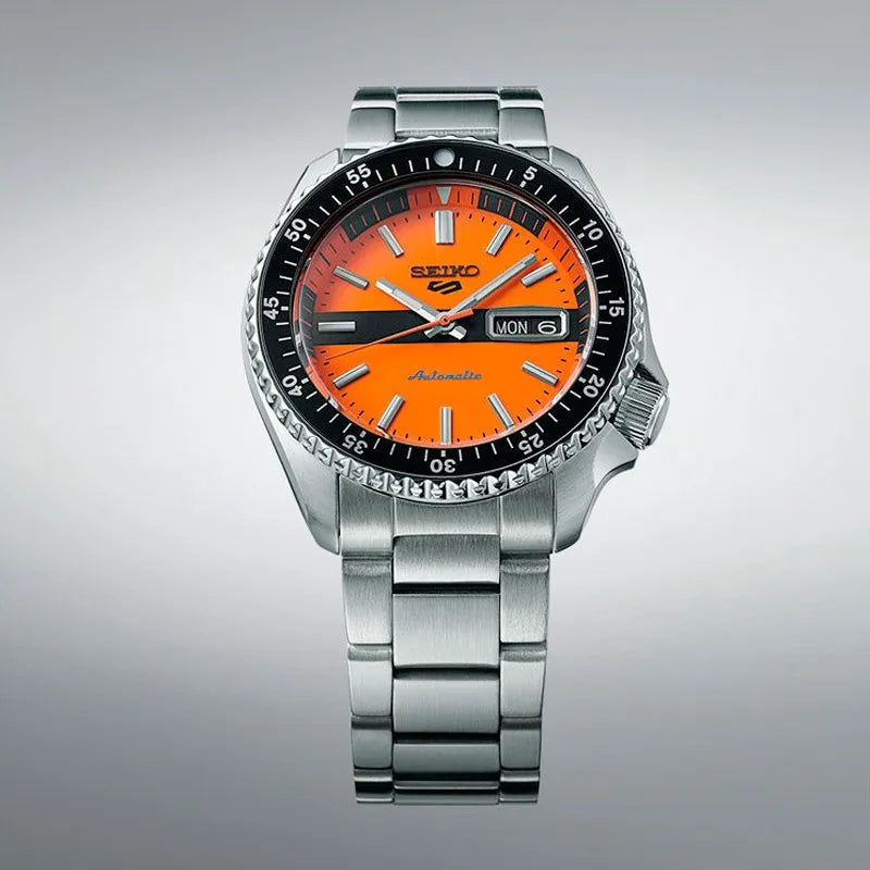 SRPK11K1 Reloj Seiko 5 Sports Hombre Acero Naranja