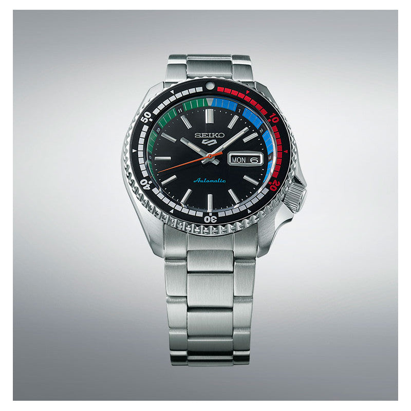 SRPK13K1 Reloj Seiko 5 Sport Hombre Acero Bisel Tricolor