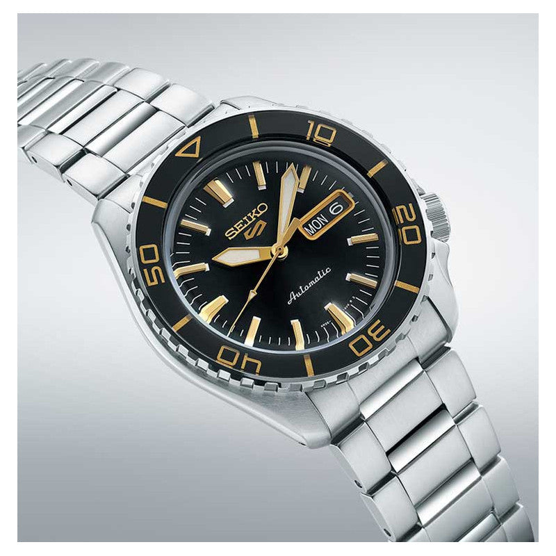 SRPK99K1 Reloj Seiko 5 Sports Hombre Pulsera Acero Negro