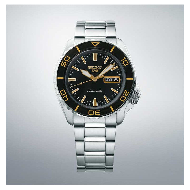 SRPK99K1 Reloj Seiko 5 Sports Hombre Pulsera Acero Negro