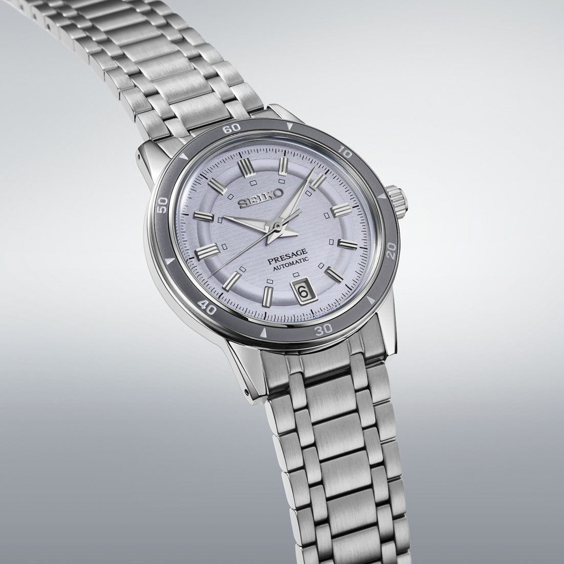 SRPL73J1 Reloj Seiko Presage de hombre correa de metal - Acero Inoxidable Plateado