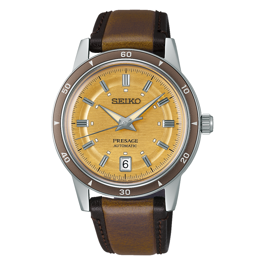 SRPL75J1 Reloj Seiko Presage de hombre correa de cuero - Cuero Marrón