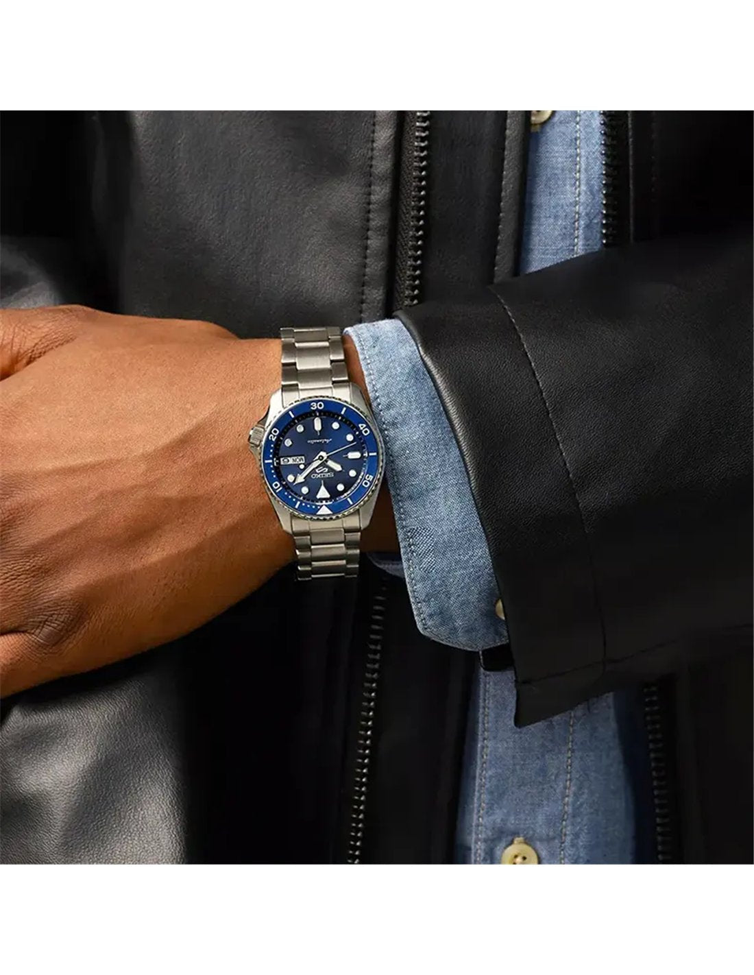 SRPL77K1 Reloj Seiko 5 Sports SKX Hombre Acero Azul