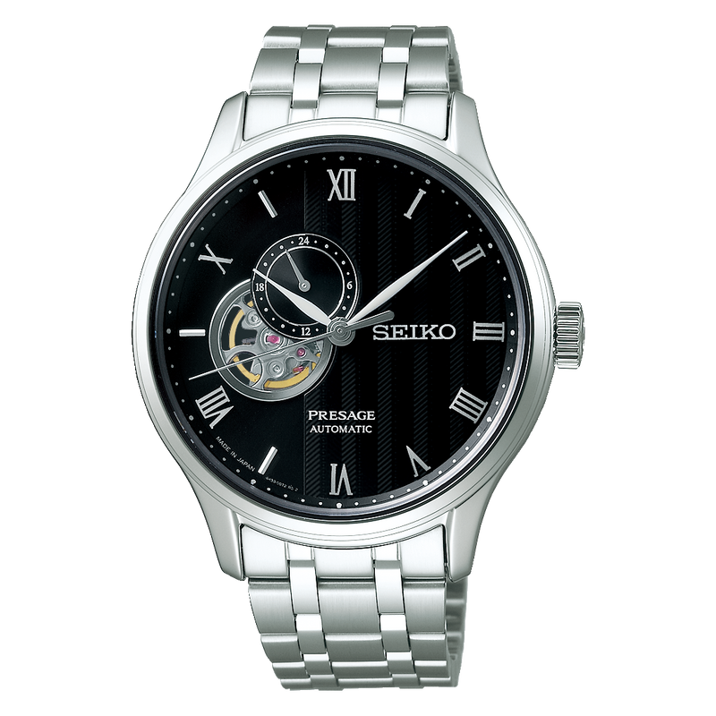 SSA377J1 Reloj Seiko Presage de hombre correa de metal plateado