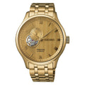 Seiko Presage Japanese reloj de hombre SSA468J1 banda de metal dorado