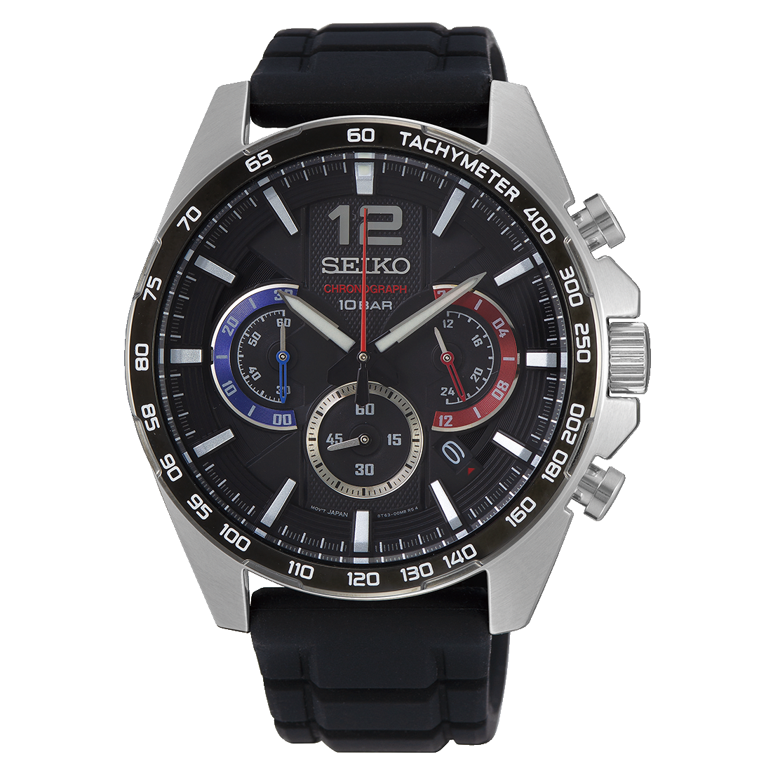 SSB347P1 Reloj Seiko Essentials de hombre pulsera de metal - Resina Negro