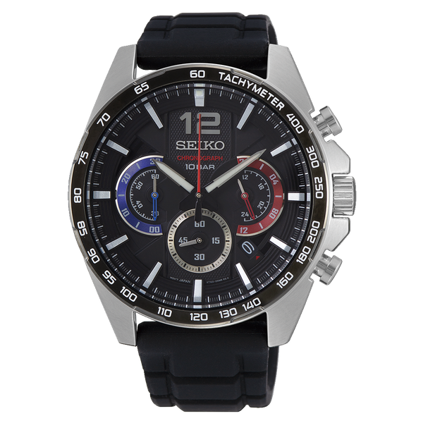 SSB347P1 Reloj Seiko Essentials de hombre pulsera de metal - Resina Negro