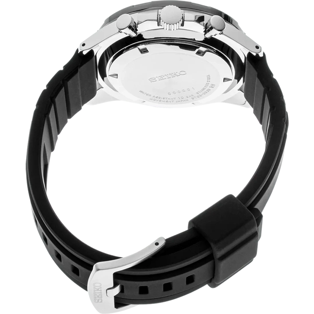 SSB347P1 Reloj Seiko Essentials de hombre pulsera de metal - Resina Negro
