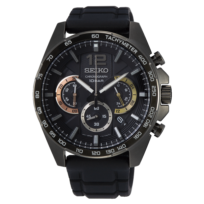 SSB349P1 Reloj Seiko Conceptual de hombre pulsera de caucho negro