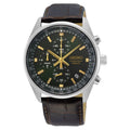 SSB385 Reloj Seiko Chronograph para Hombre con Correa de Cuero