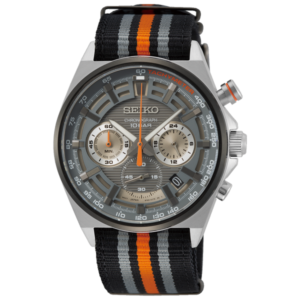 SSB403P1 Reloj Seiko Chronograph Hombre Acero Tela Gris