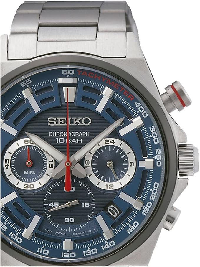 SSB407P1 Reloj Seiko Chronograph Hombre Acero Esfera Azul