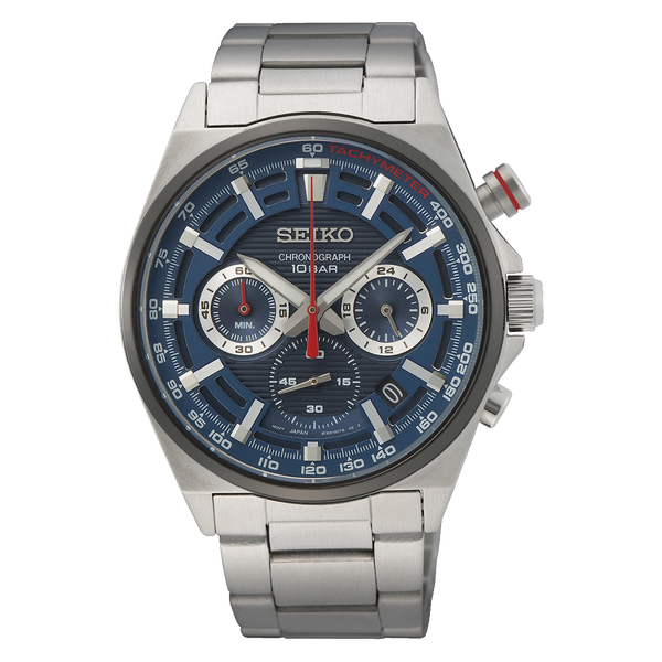 SSB407P1 Reloj Seiko Chronograph Hombre Acero Esfera Azul