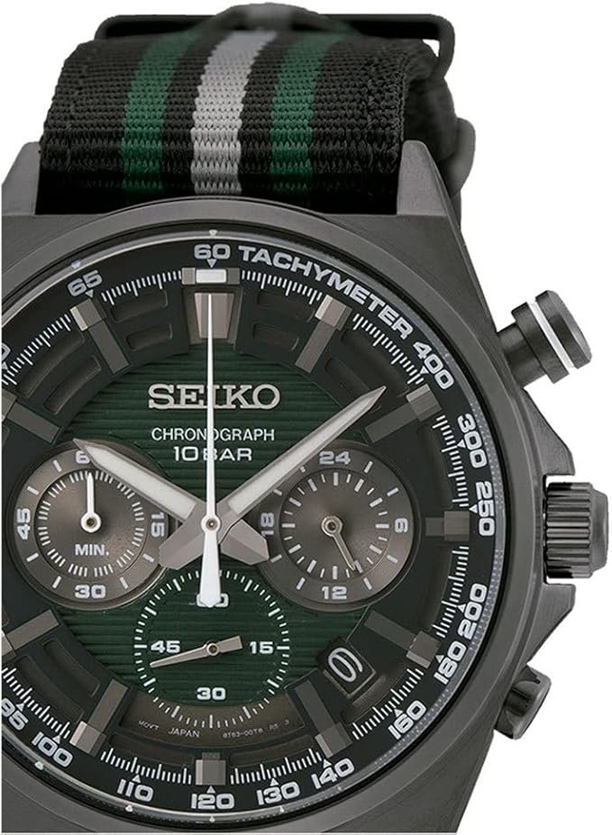 SSB411P1 Reloj Seiko Sport Hombre Acero Gris Esfera Verde