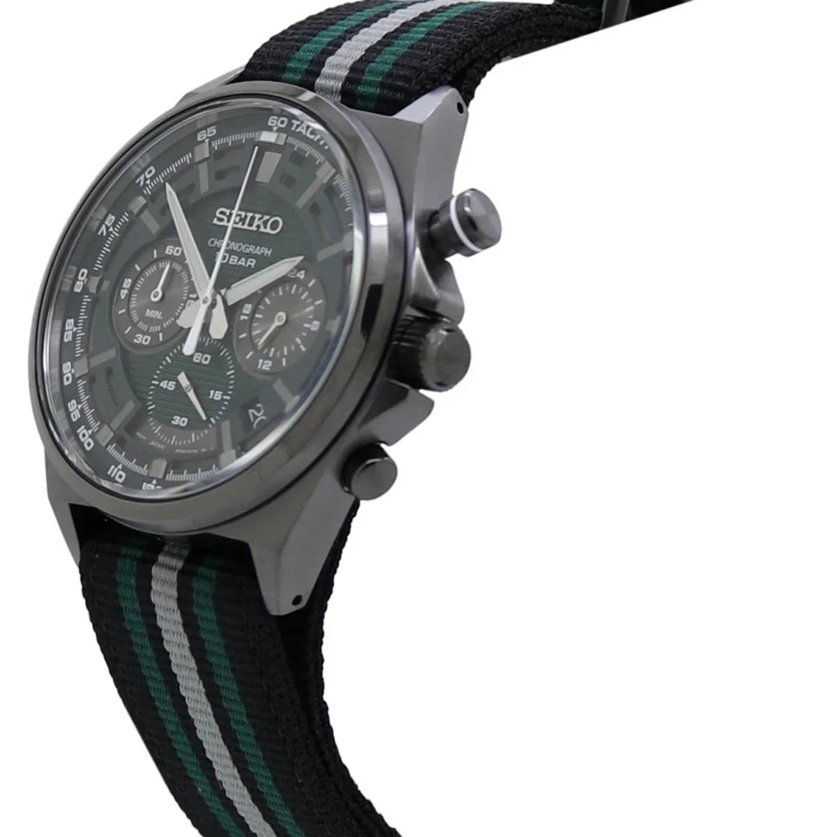 SSB411P1 Reloj Seiko Sport Hombre Acero Gris Esfera Verde