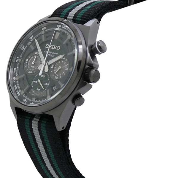 SSB411P1 Reloj Seiko Sport Hombre Acero Gris Esfera Verde