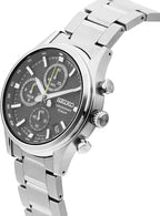 SSB419P1 Reloj Seiko Chronograph Hombre Pulsera Acero Esfera Negra