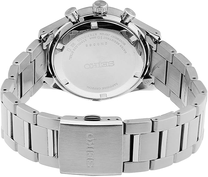 SSB419P1 Reloj Seiko Chronograph Hombre Pulsera Acero Esfera Negra