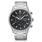 SSB419P1 Reloj Seiko Chronograph Hombre Pulsera Acero Esfera Negra