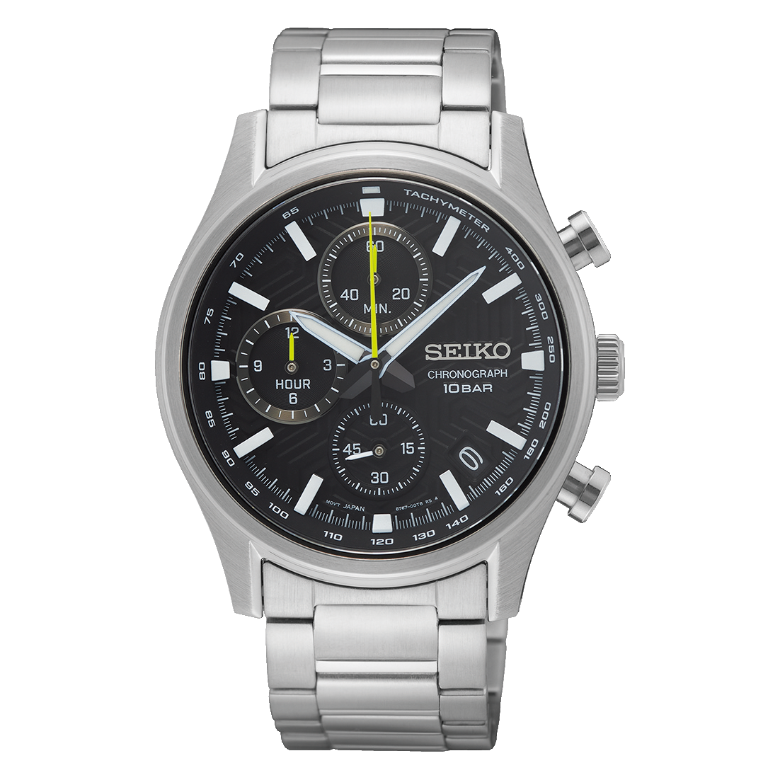 SSB419P1 Reloj Seiko Chronograph Hombre Pulsera Acero Esfera Negra