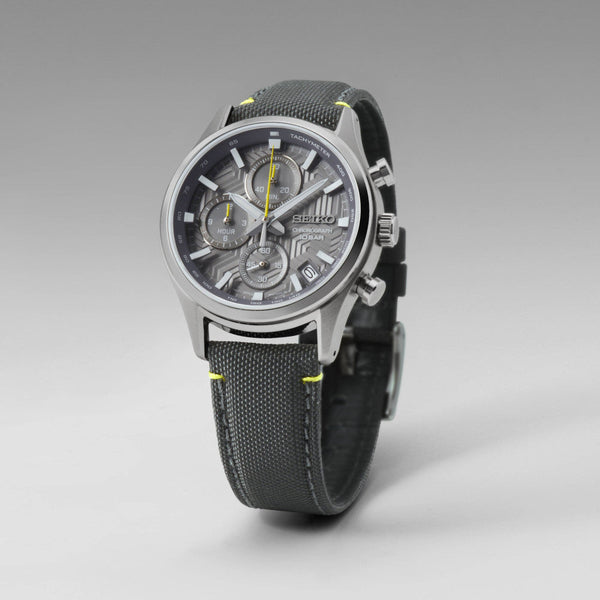 SSB423P1 Reloj Seiko Sports Hombre Correa de Tela Gris