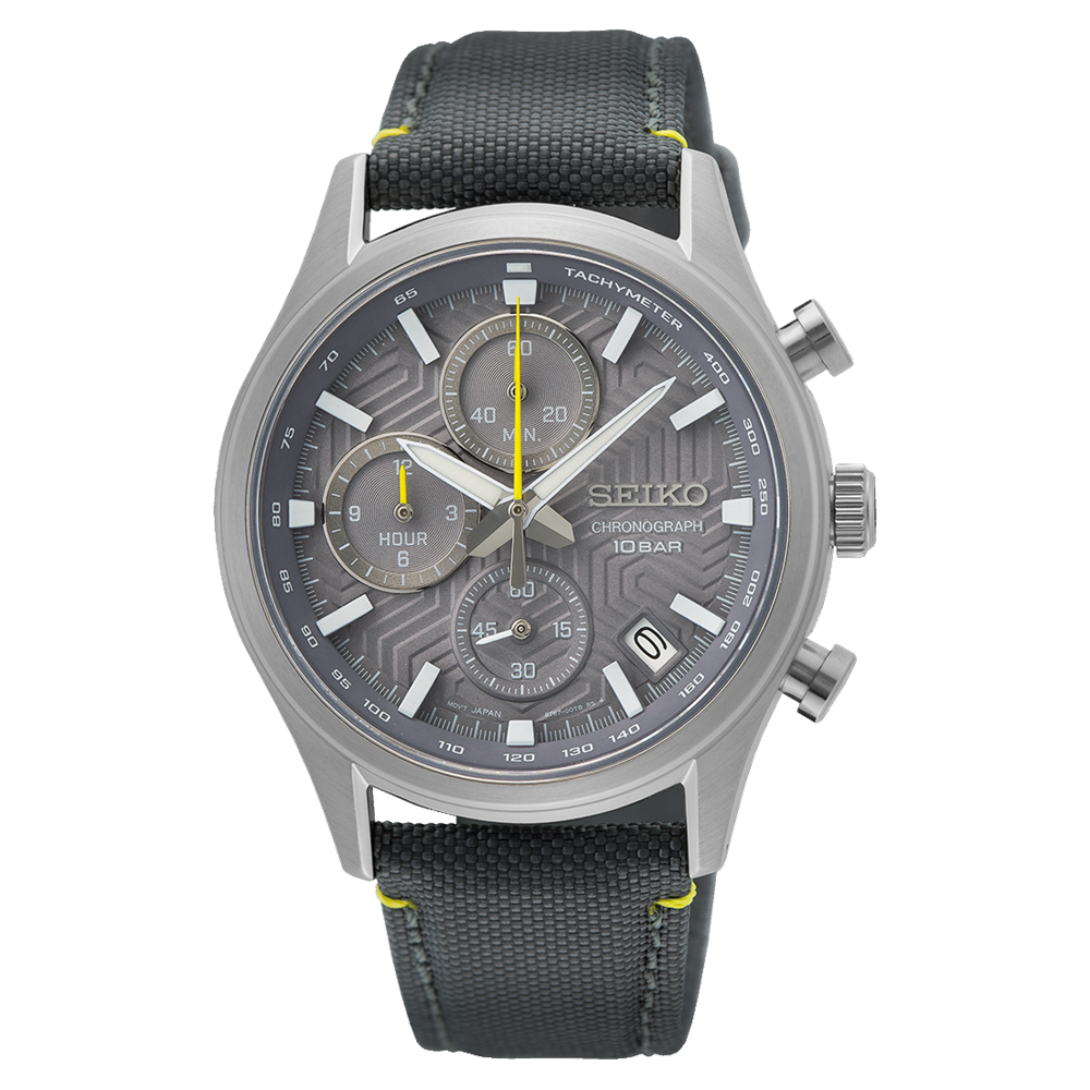 SSB423P1 Reloj Seiko Sports Hombre Correa de Tela Gris