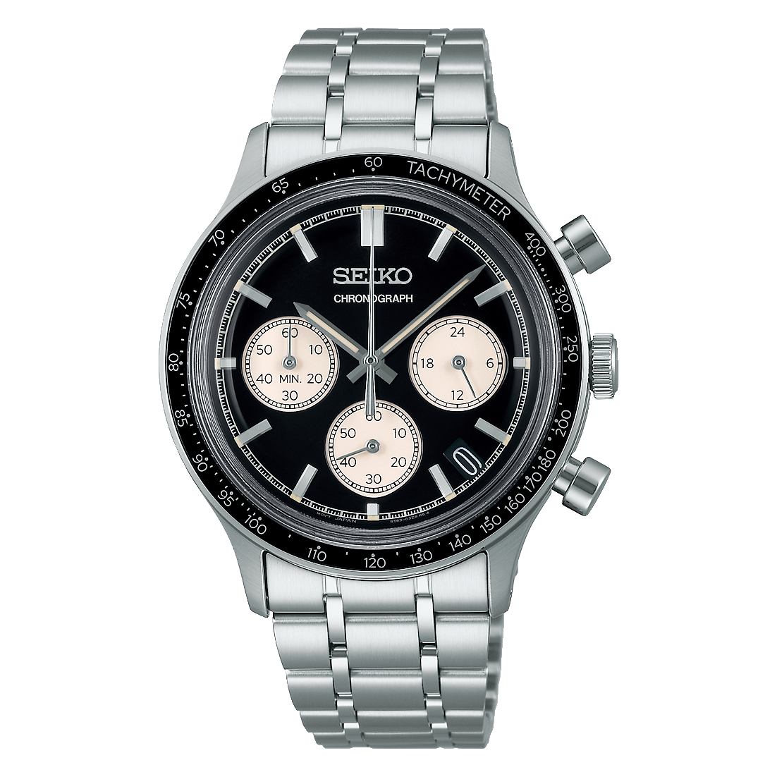 SSB479P1 Reloj Seiko Chronograph Hombre Acero Esfera Negra