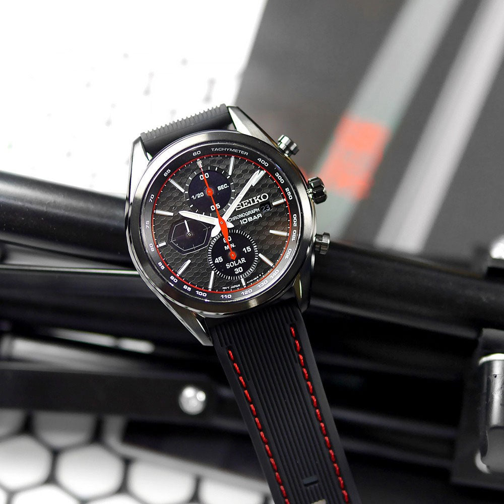 SSC777P1 Reloj Seiko Macchina Sportiva Hombre Titanio Negro