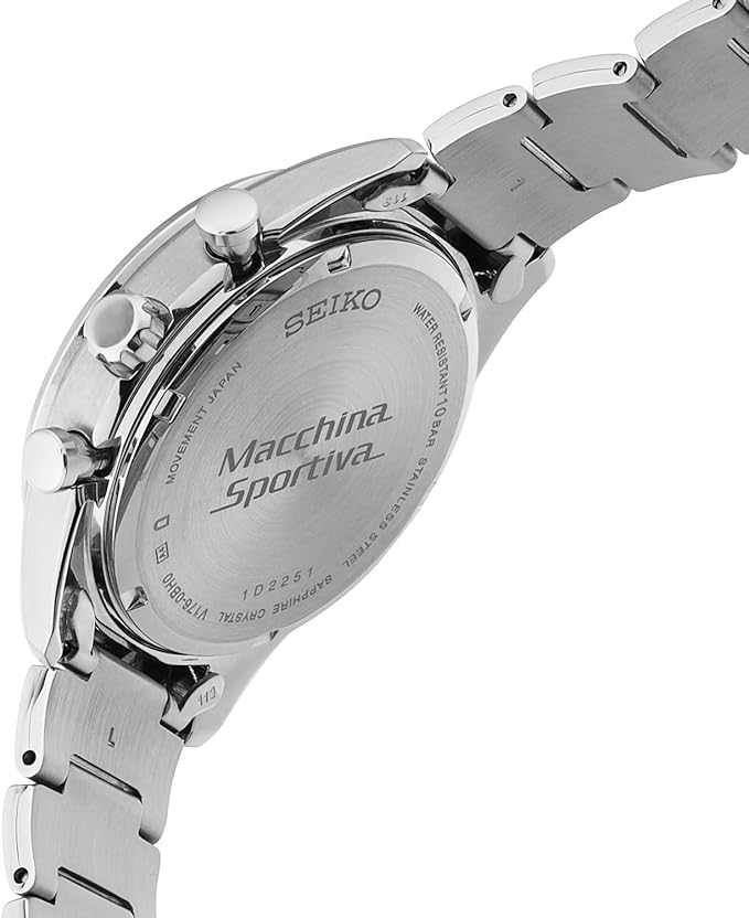 SSC801P1 Reloj Seiko Solar Cronógrafo Hombre Acero Esfera