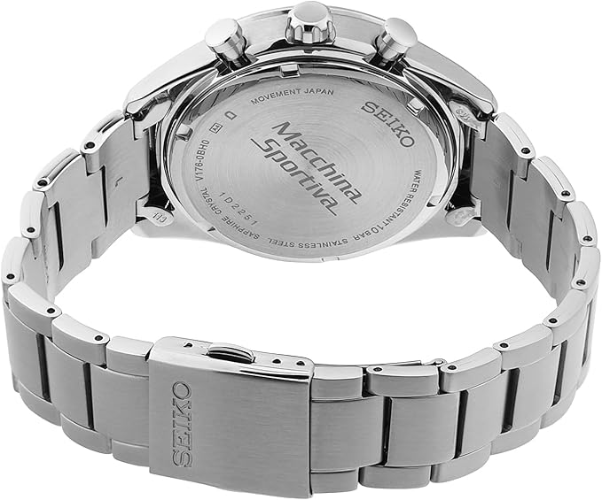 SSC801P1 Reloj Seiko Solar Cronógrafo Hombre Acero Esfera