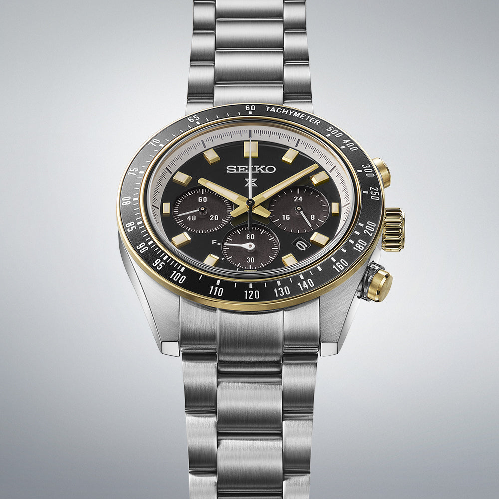 SSC941P1 Reloj Seiko Prospex Speedtimer de hombre pulsera de metal 41 mm - Acero Inoxidable Plateado